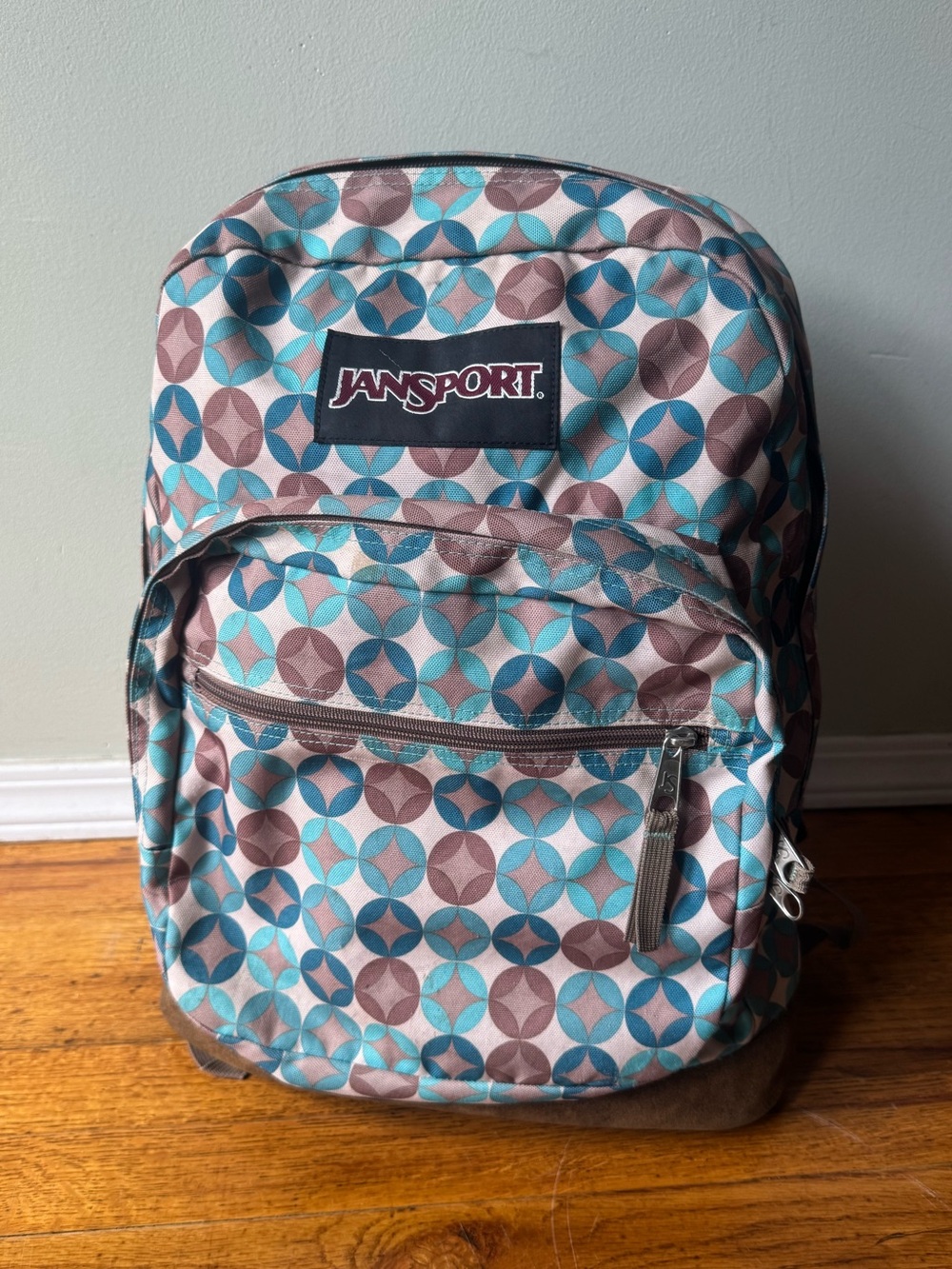Vintage Y2K JanSport Backpack - Teal & Brown